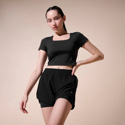 Sculpt Tee – Airdry® Cropped T-Shirt – Sculpt Fit, Lightweight Comfort