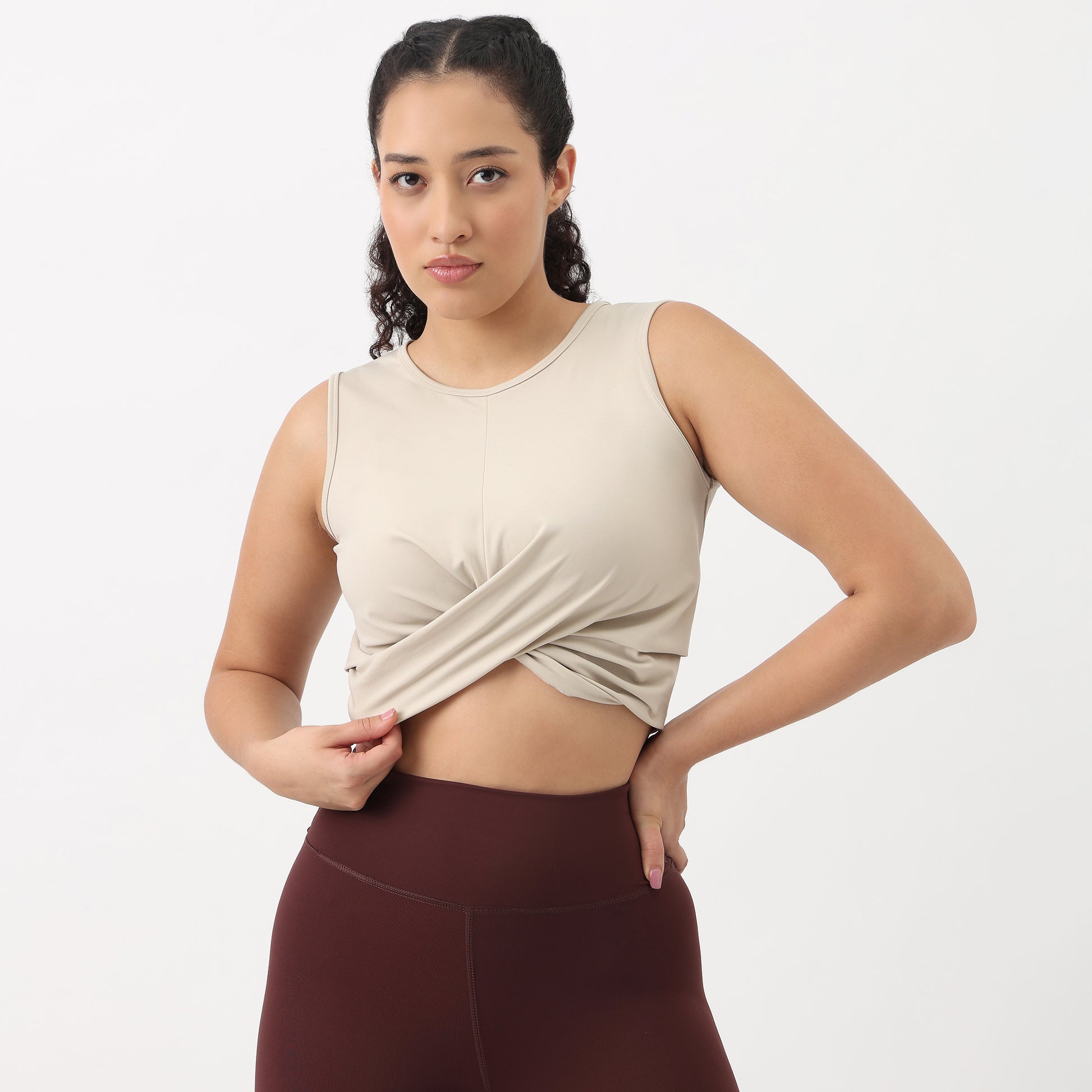 Airdry Tank With Twisted Knot In Front