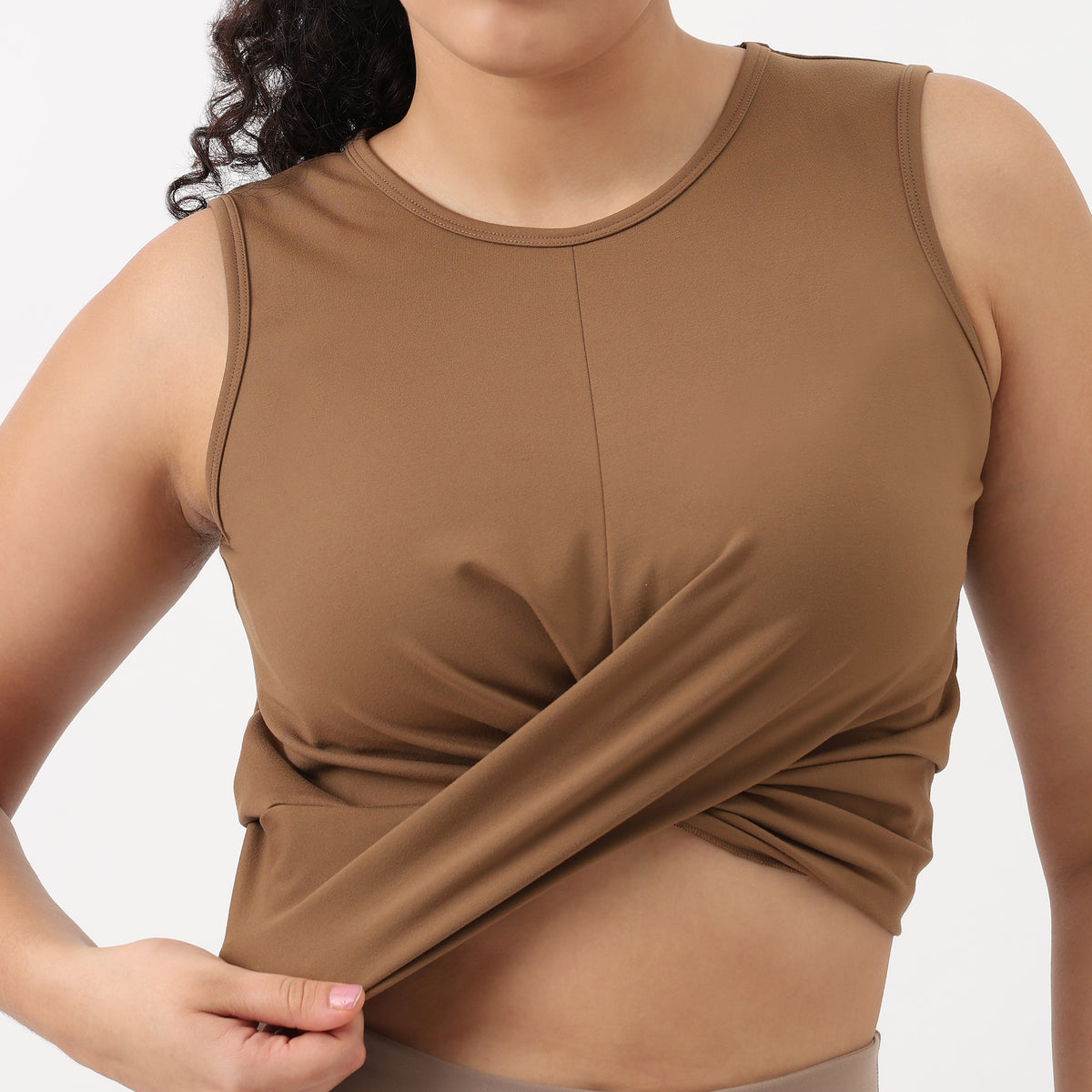 Airdry Tank With Twisted Knot In Front