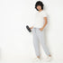 Regular Fit Solid High Rise Joggers