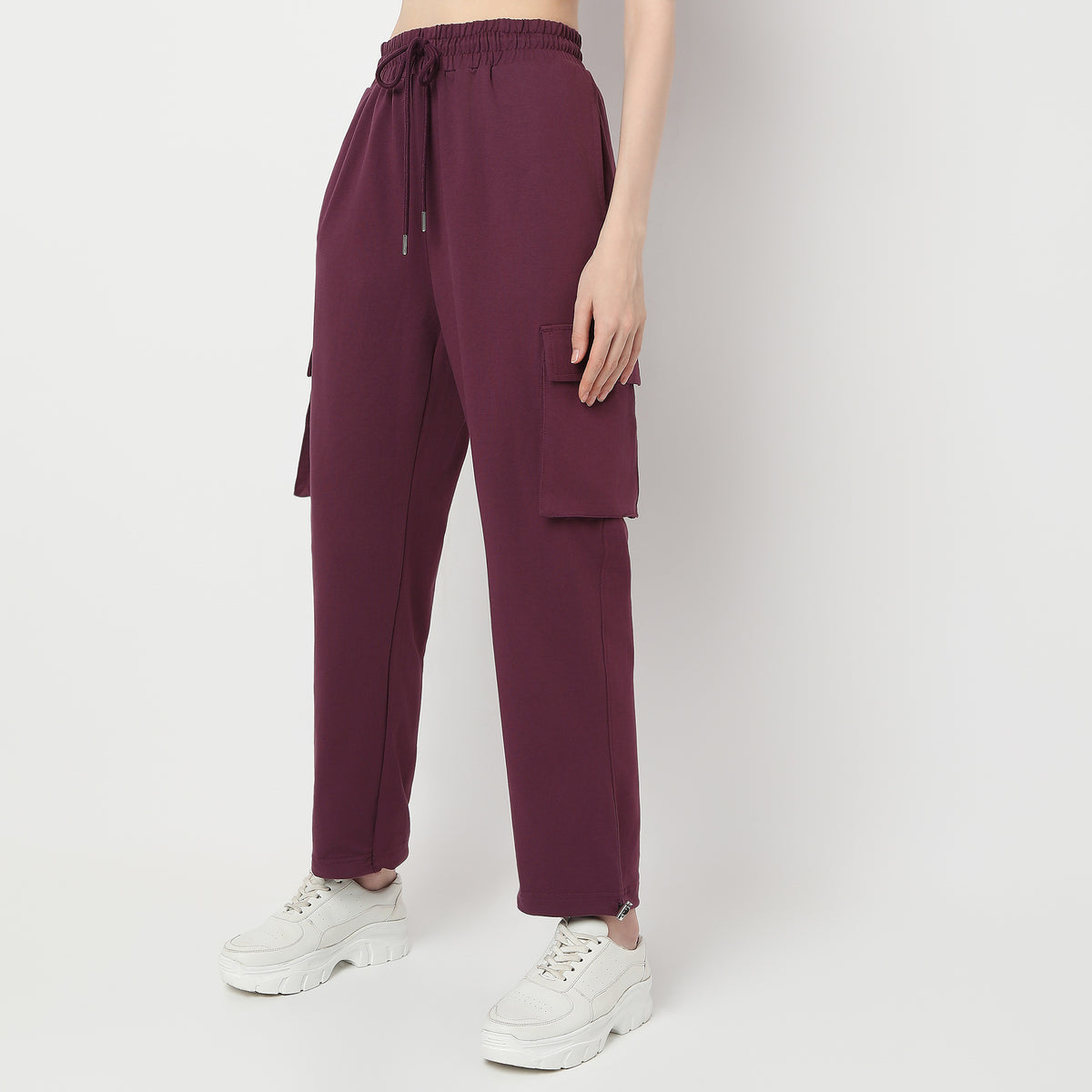 Relaxed Fit High Rise Joggers