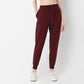 Full Length Relaxed Fit Textured High Rise Joggers