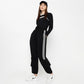 Relaxed Fit Ankle Length High Rise with Patch Pockets and Stripe Detail Joggers