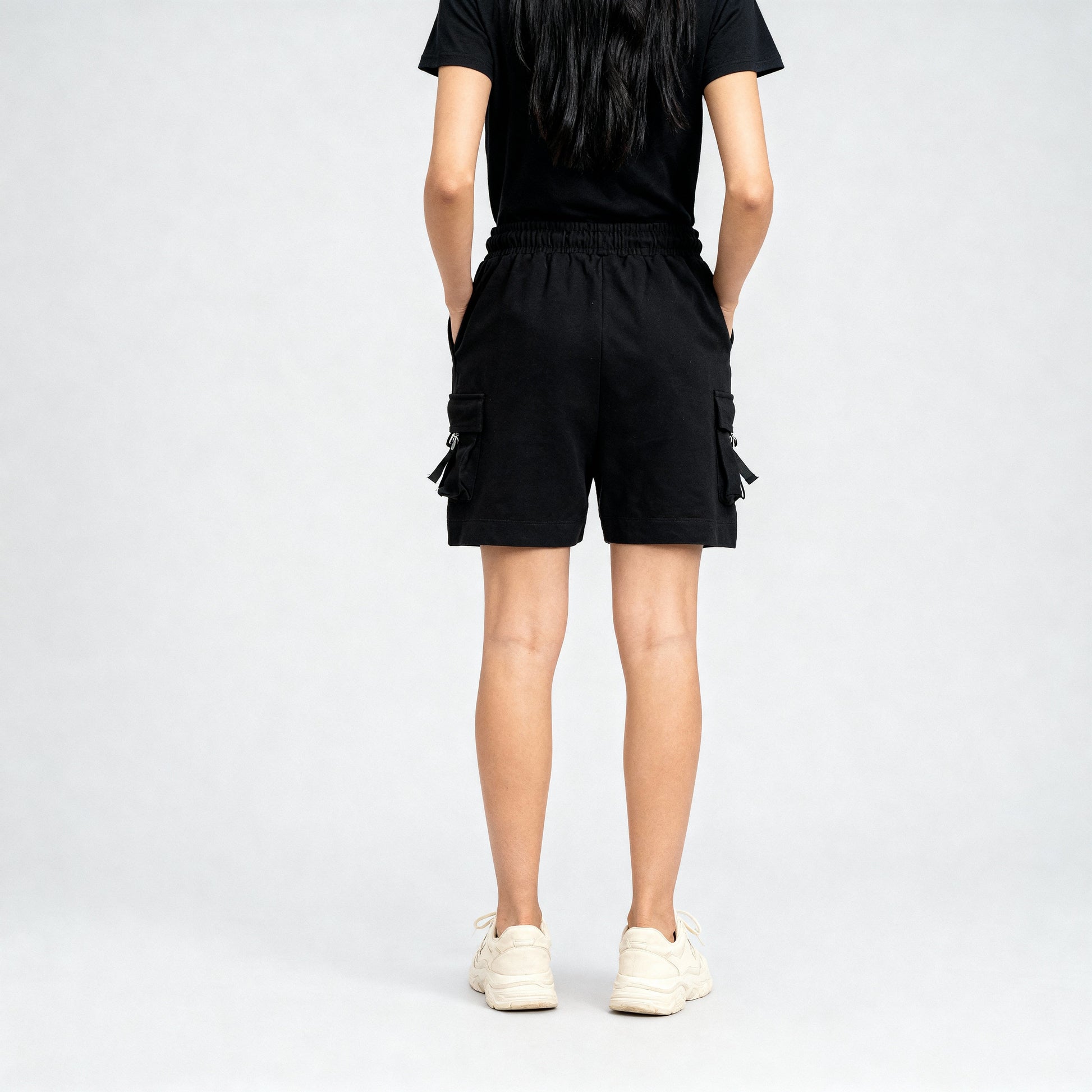 Cotton High Rise Shorts