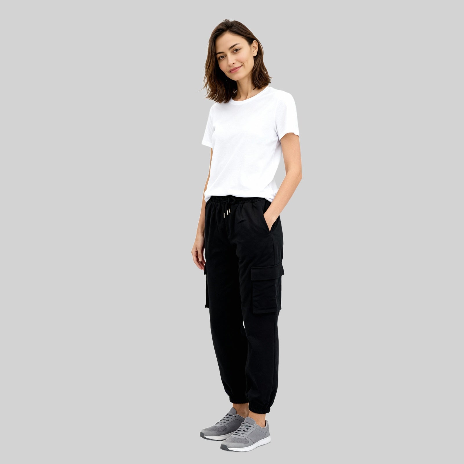 Cotton High Rise Joggers