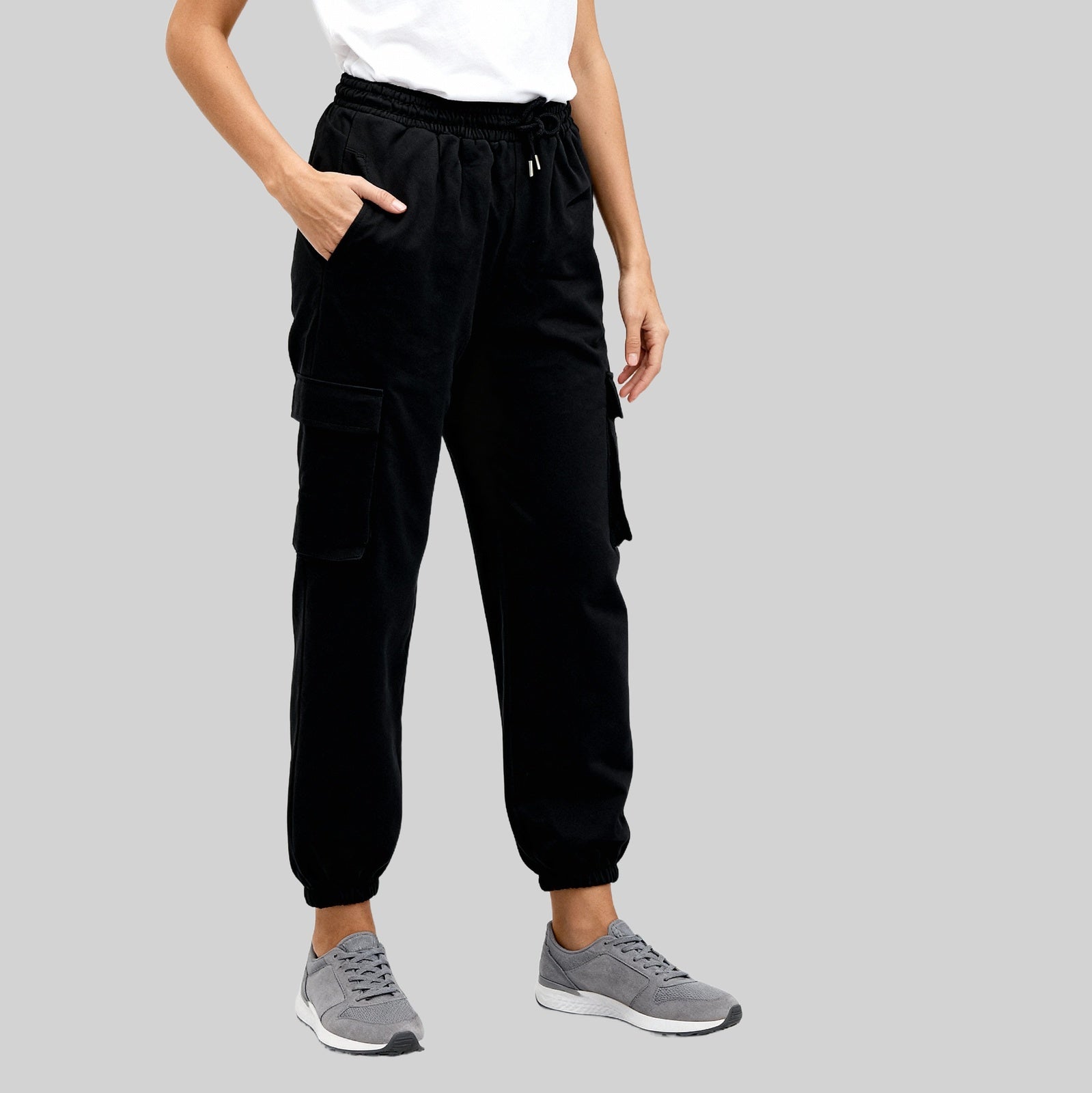 Cotton High Rise Joggers