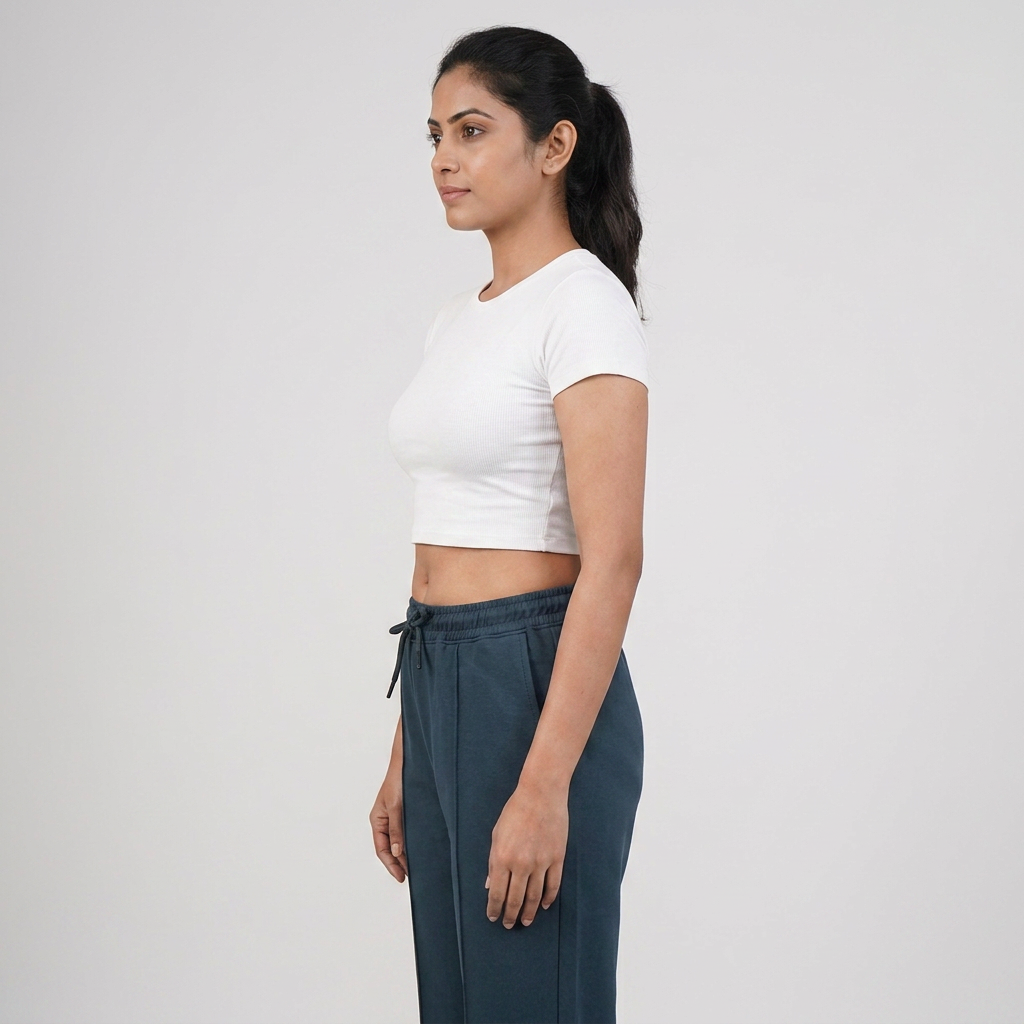 Solid High Rise Trackpants