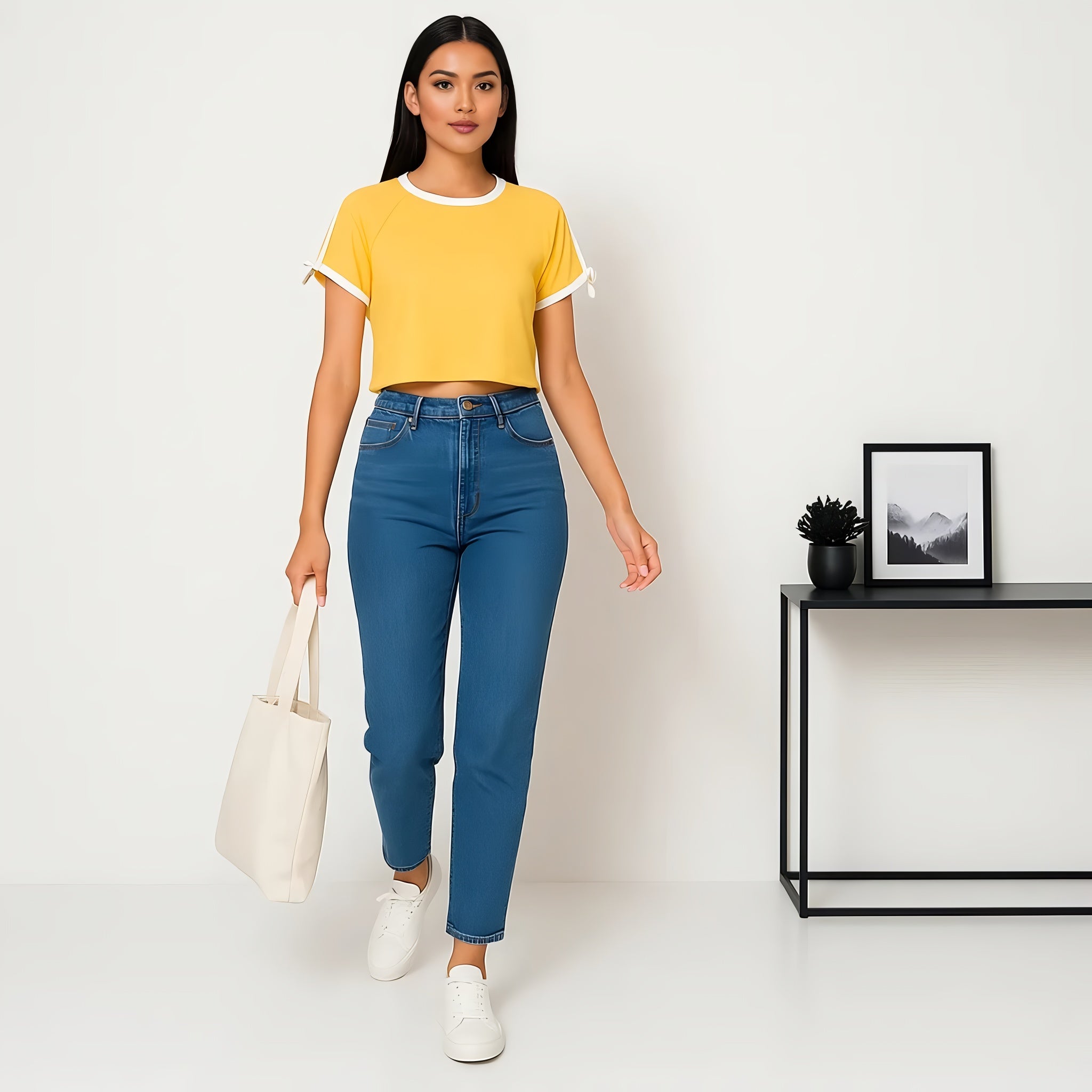 Buy Young Women Athleisure Tee With Tie Detail On Sleeve - Style Union