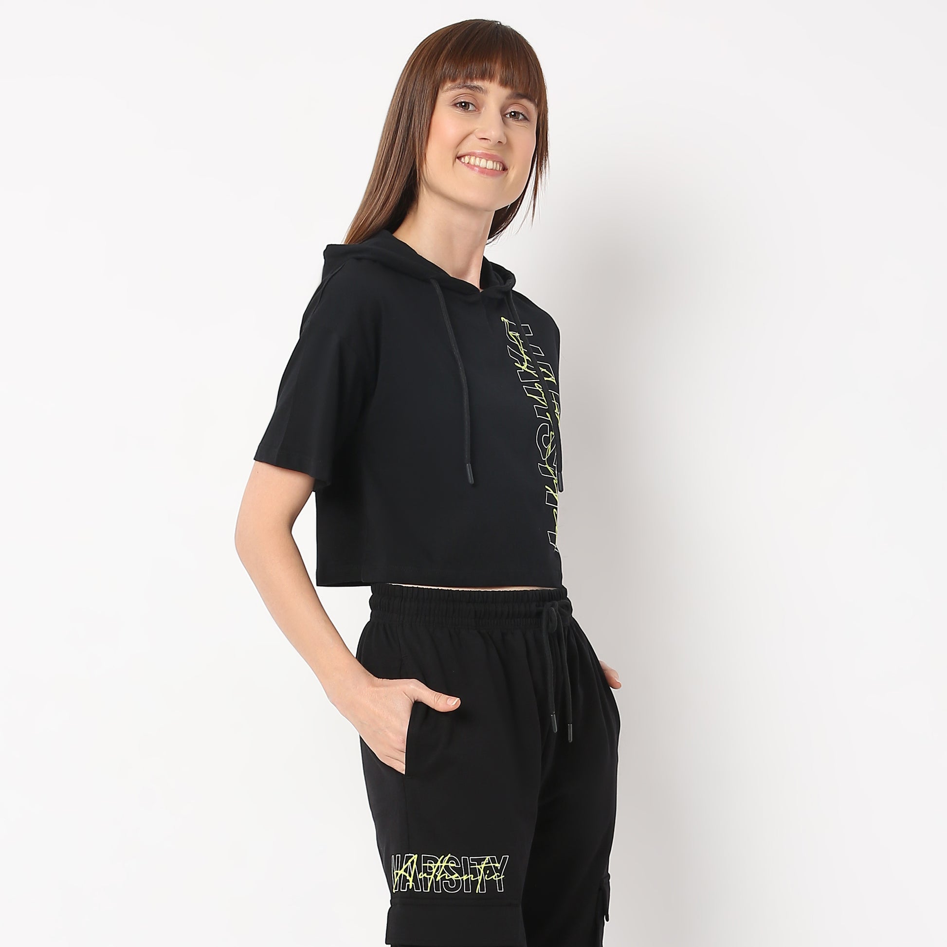 Regular Fit Graphic Hoodie T-Shirt