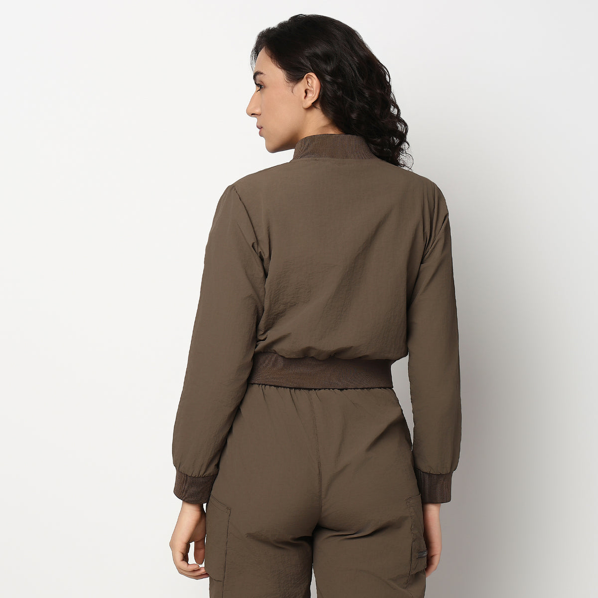 Buy Women Regular Fit Solid Full Sleeve T-Shirt  - Style Union