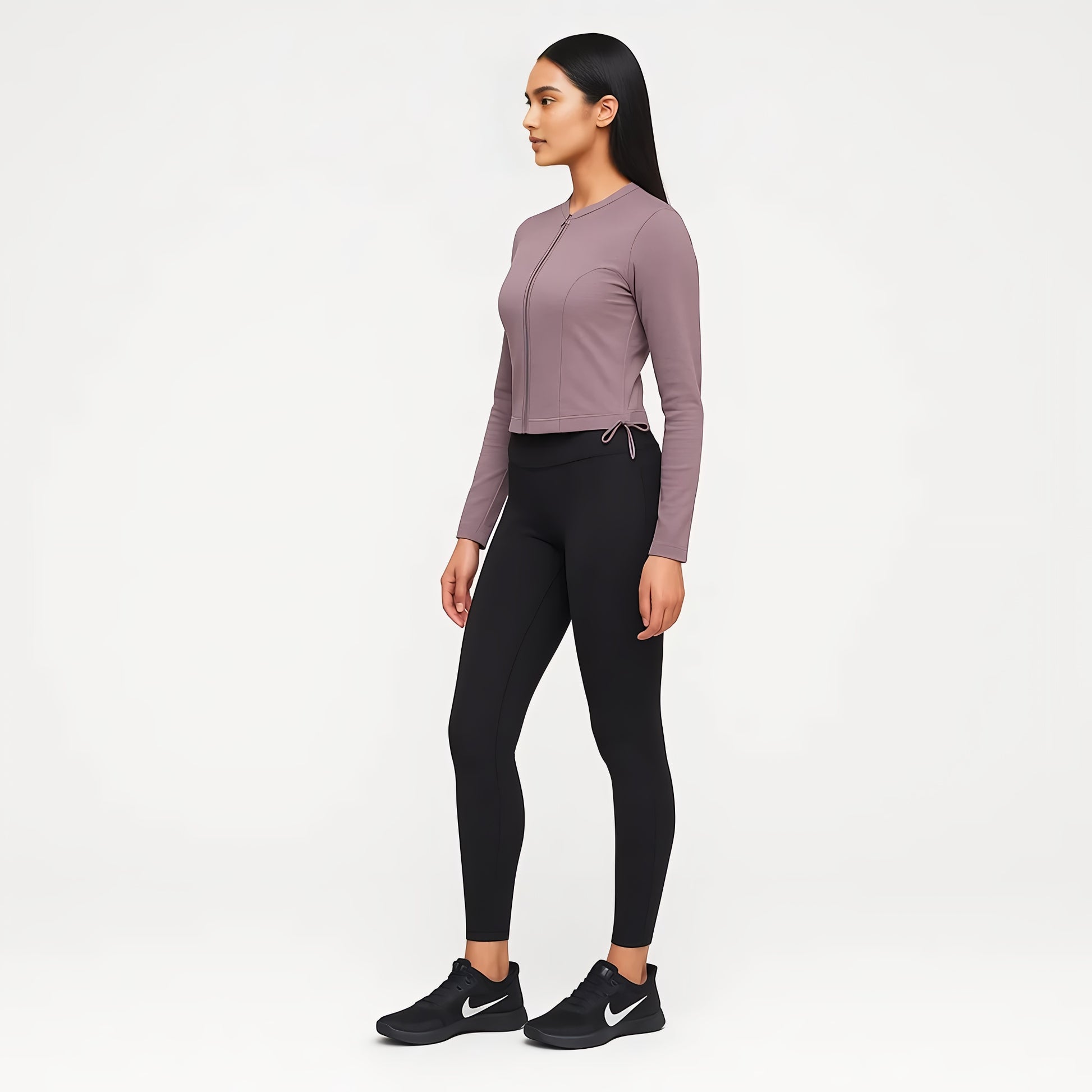 Buy Slim Fit Jacket With Corset Panels and Side Ruching - Style Union