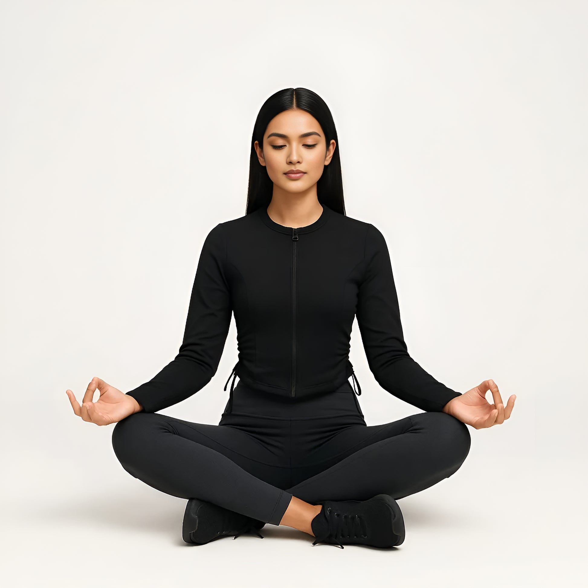 Buy Slim Fit Jacket With Corset Panels and Side Ruching - Style Union