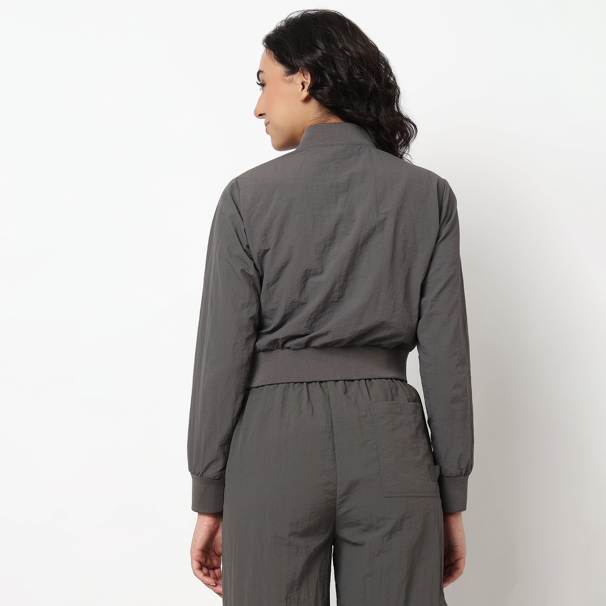 Buy Women Regular Fit Solid Full Sleeve T-Shirt  - Style Union