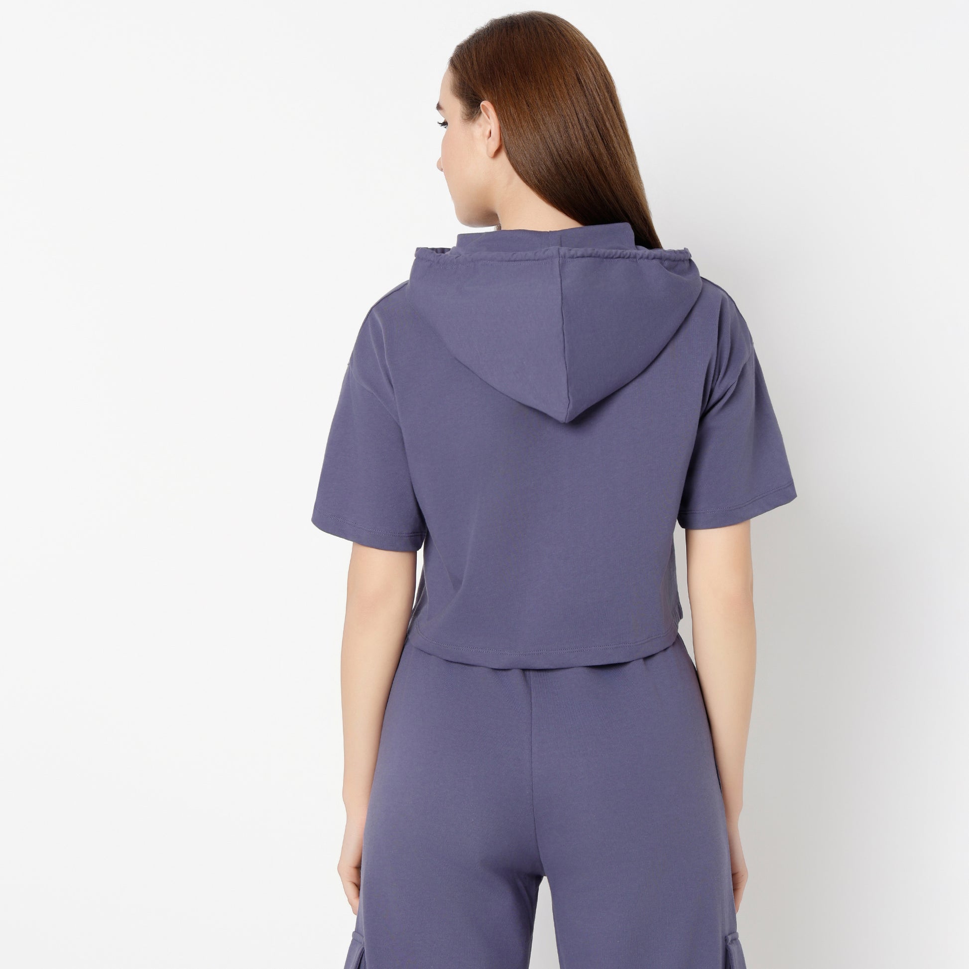 Boxy Fit Graphic Hoodie T-Shirt