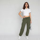Solid Slim Fit Crop T-Shirt