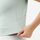 Airdry - High Neck and Zipper Slim Fit T-Shirt