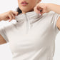 Airdry - High Neck and Zipper Slim Fit T-Shirt