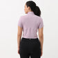 Airdry - High Neck and Zipper Slim Fit T-Shirt