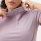 Airdry - High Neck and Zipper Slim Fit T-Shirt