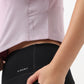 Airdry - High Neck and Zipper Slim Fit T-Shirt