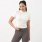 Airdry - High Neck and Zipper Slim Fit T-Shirt