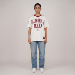 Cotton Graphic Longline T-Shirt
