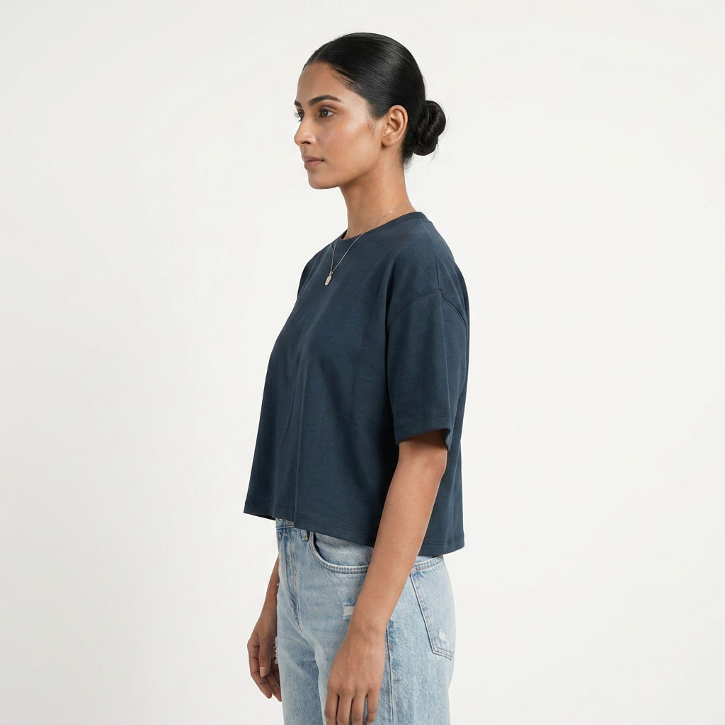 Boxy Fit Cropped T-Shirt