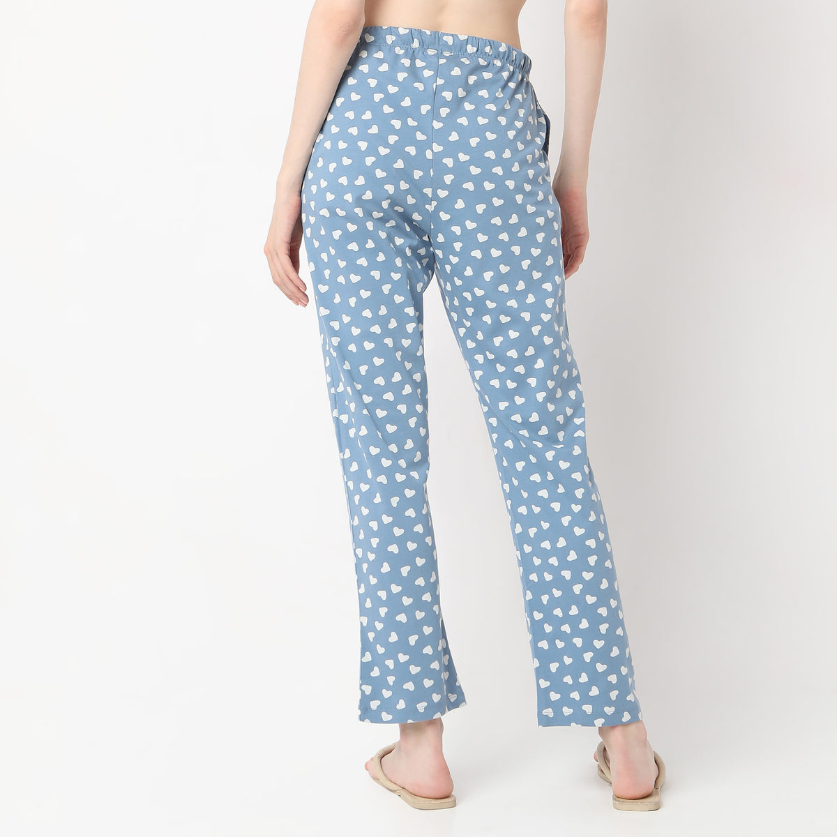 Heart Print Full Length Lounge Pyjamas