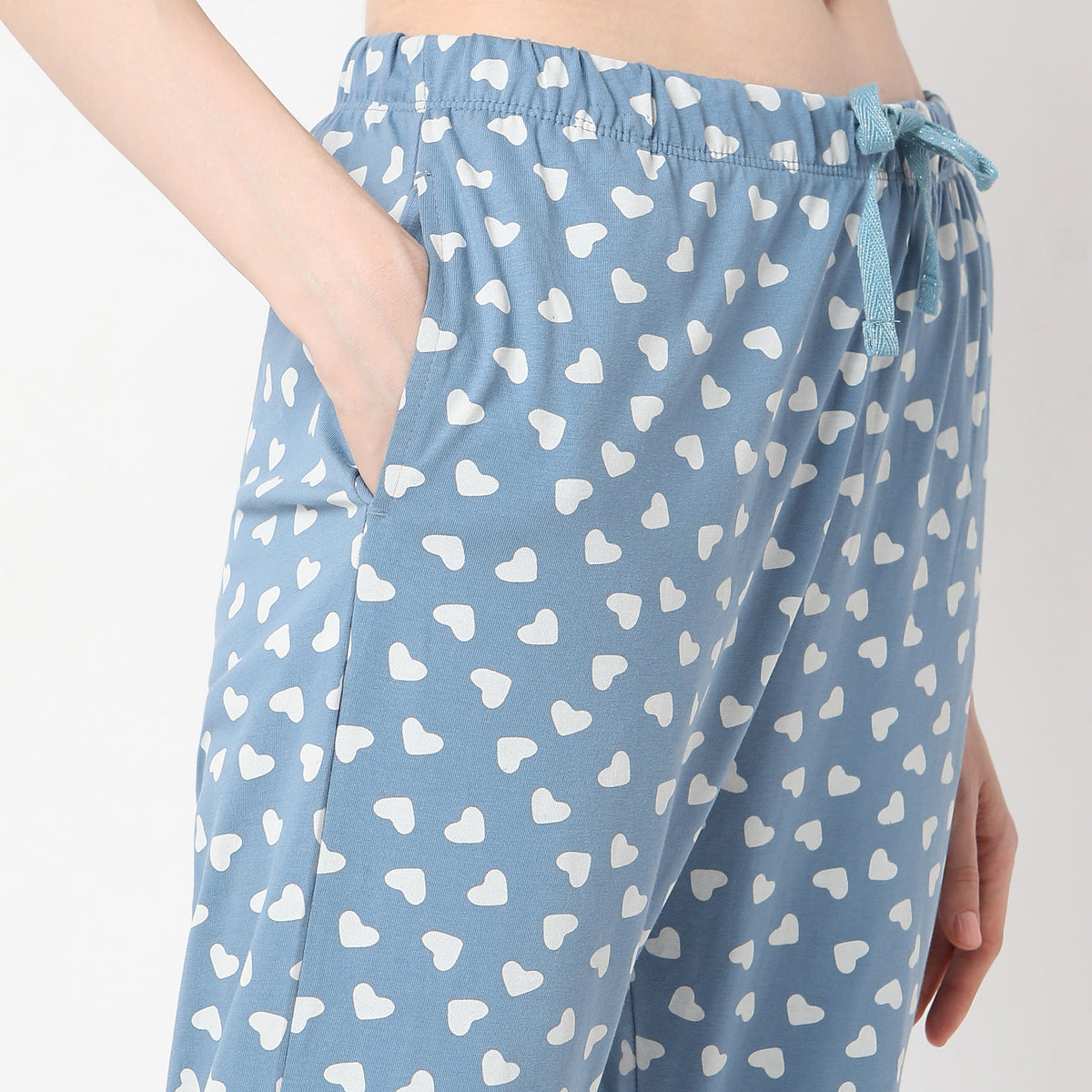 Heart Print Full Length Lounge Pyjamas