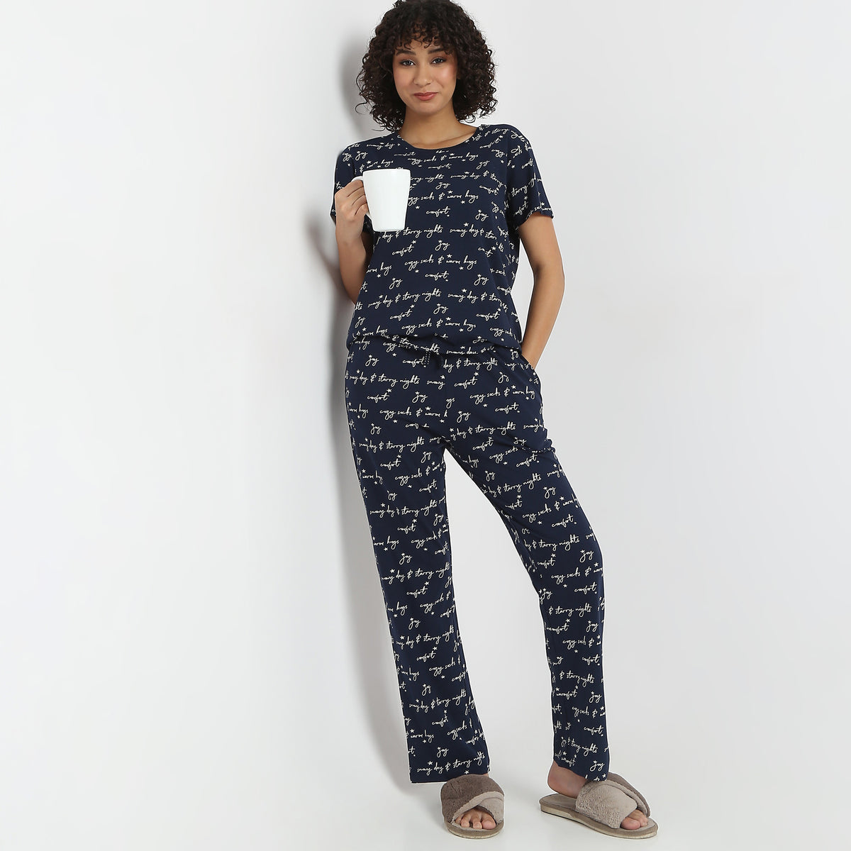 Printed Full Length Lounge Pyjamas