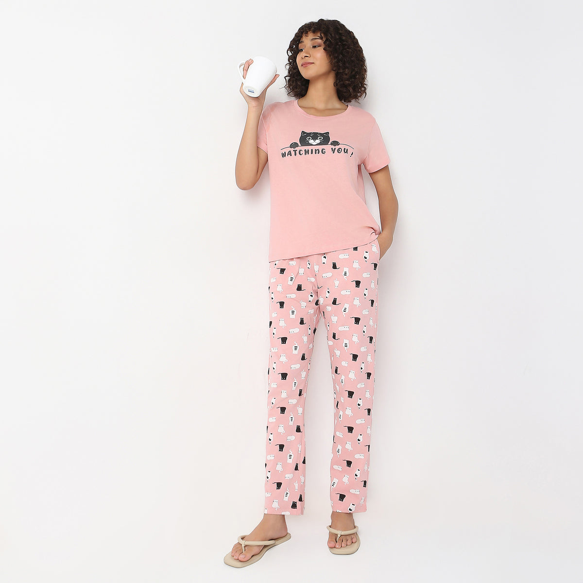 Printed Full Length Lounge Pyjamas