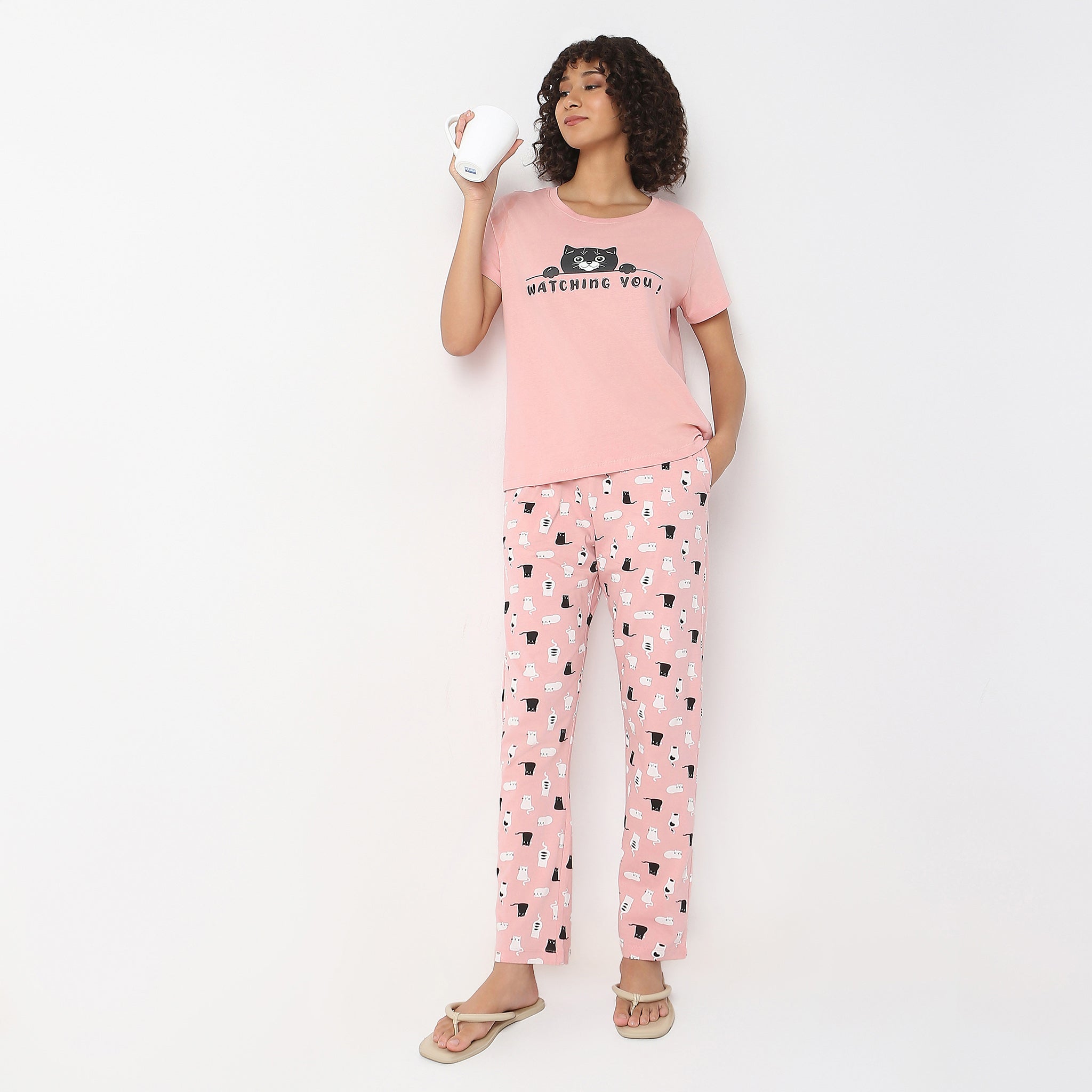Printed Full Length Lounge Pyjamas