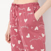 Heart Print Ankle Length Core Pyjamas