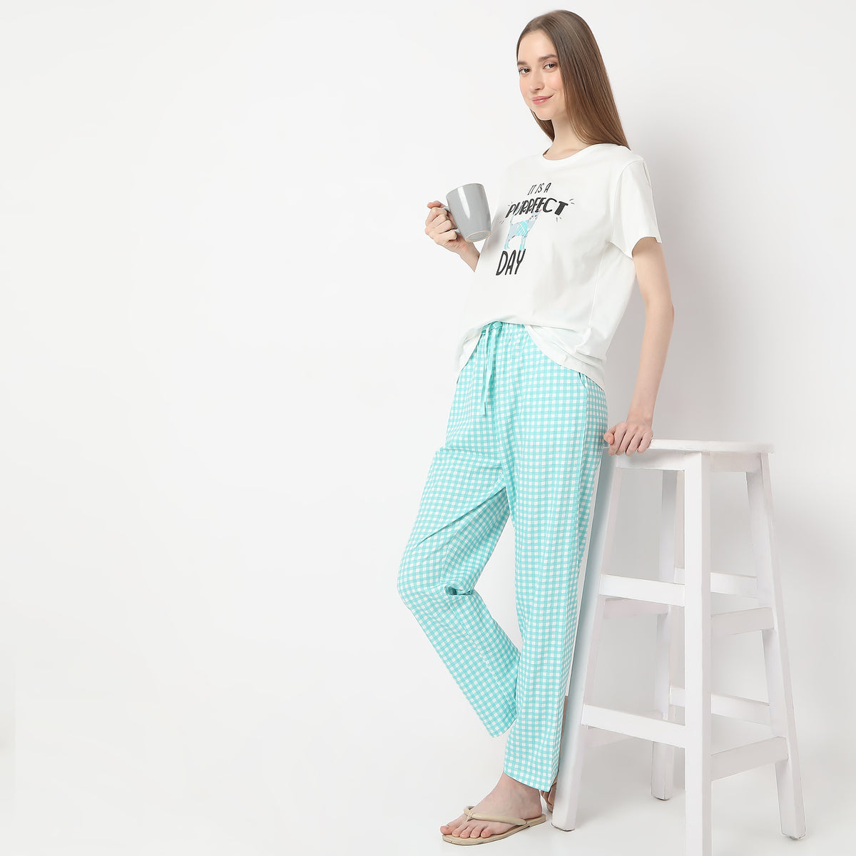 Checkered Ankle Length Core Pyjamas