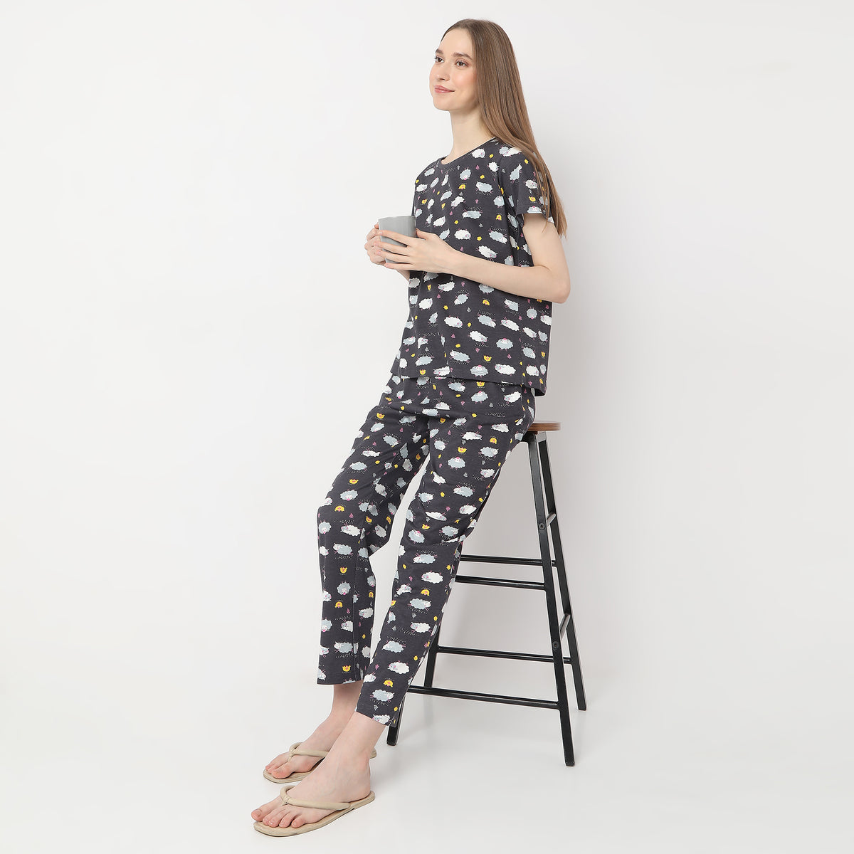 Animal Print Ankle Length Core Pyjamas