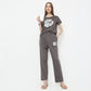 Regular Fit Solid Mid Rise Pyjamas