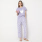 Animal Print Ankle Length Core Pyjamas