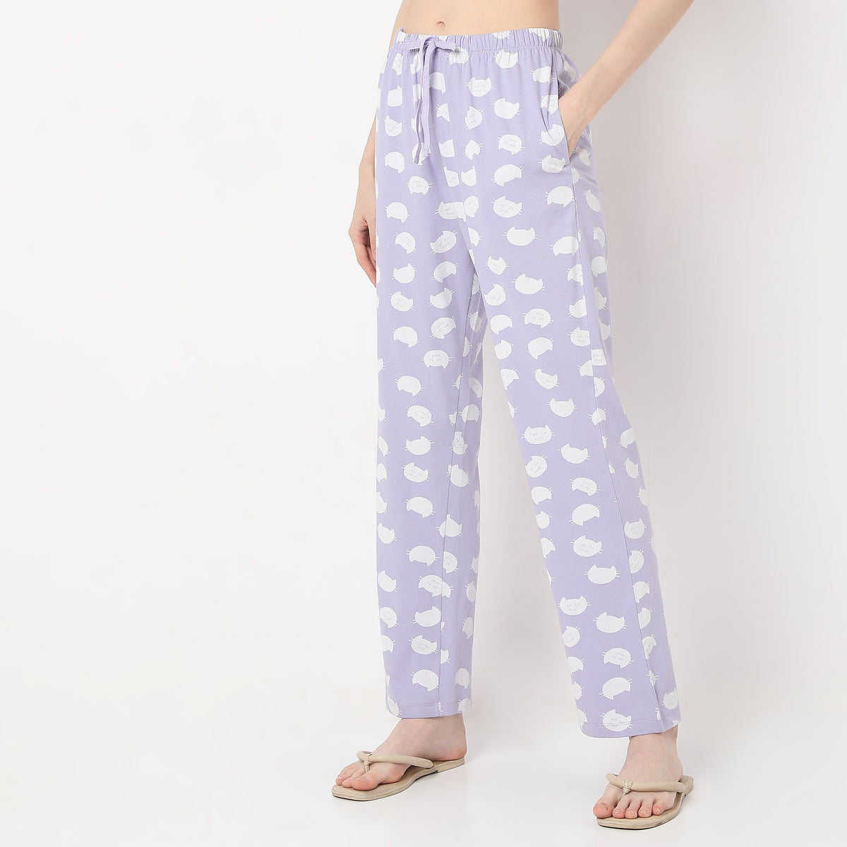 Animal Print Ankle Length Core Pyjamas