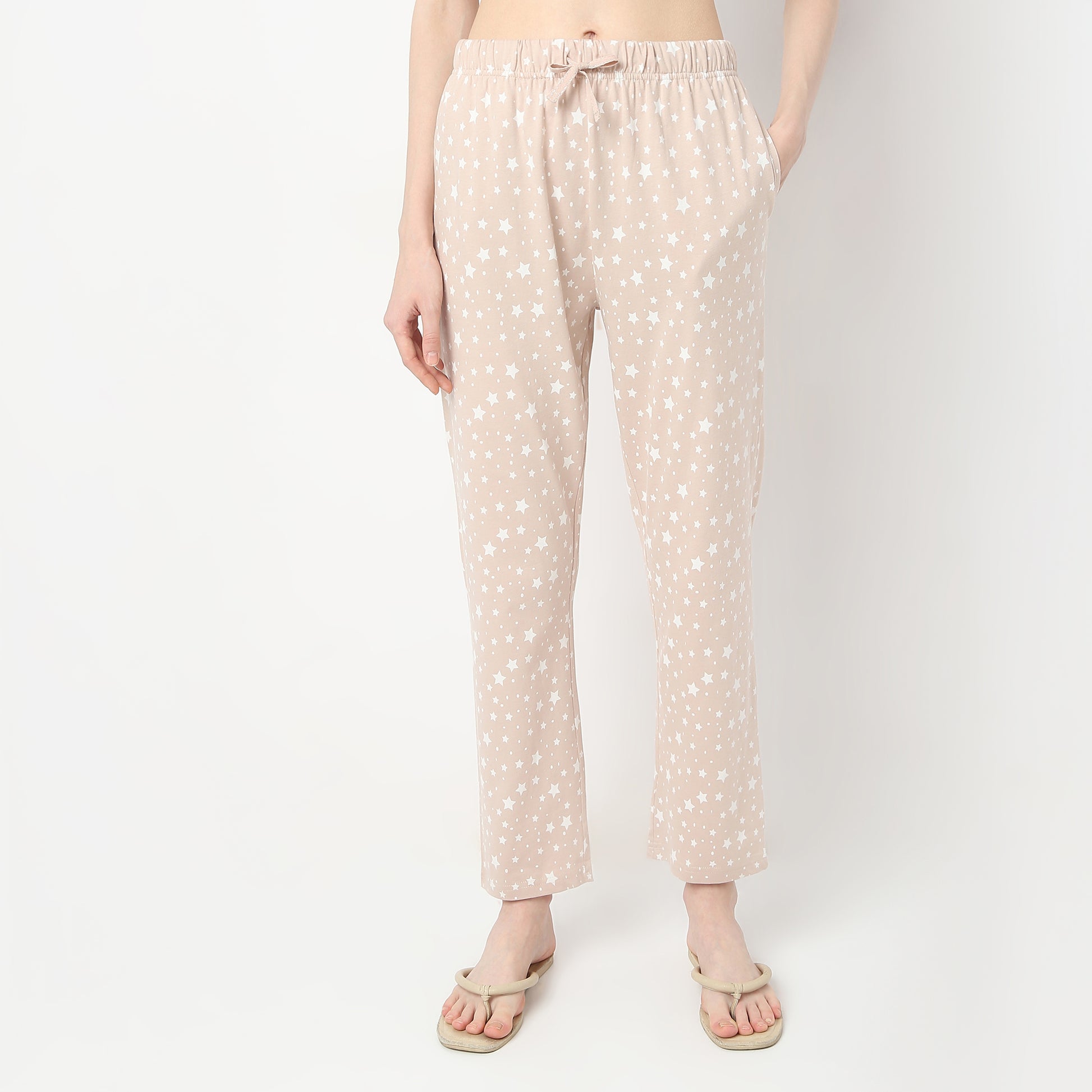 Regular Fit All Over Print Mid Rise Pyjamas