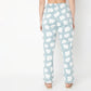 Regular Fit Printed Ankle Length Mid Rise Pyjamas
