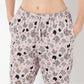 Regular Fit Animal Print Ankle Length Mid Rise Pyjamas