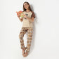 Regular Fit Printed Full Length Mid Rise Pyjamas