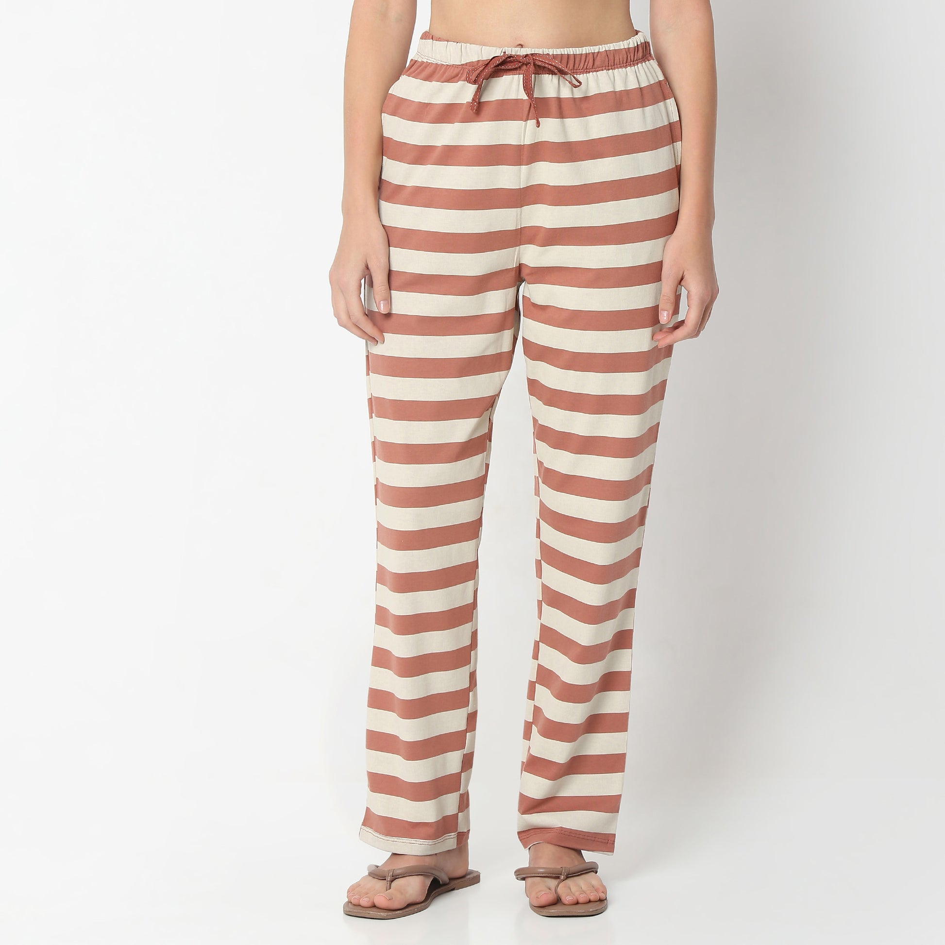 Regular Fit Printed Full Length Mid Rise Pyjamas