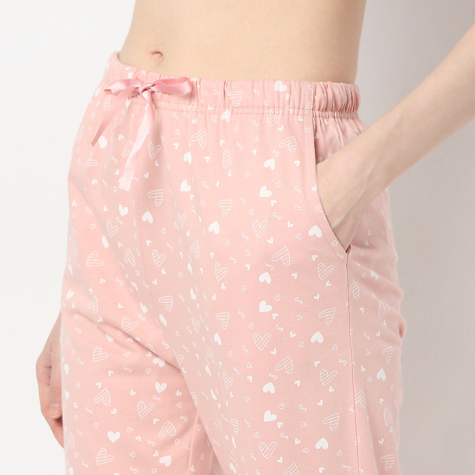 Regular Fit Printed Mid Rise Pyjamas