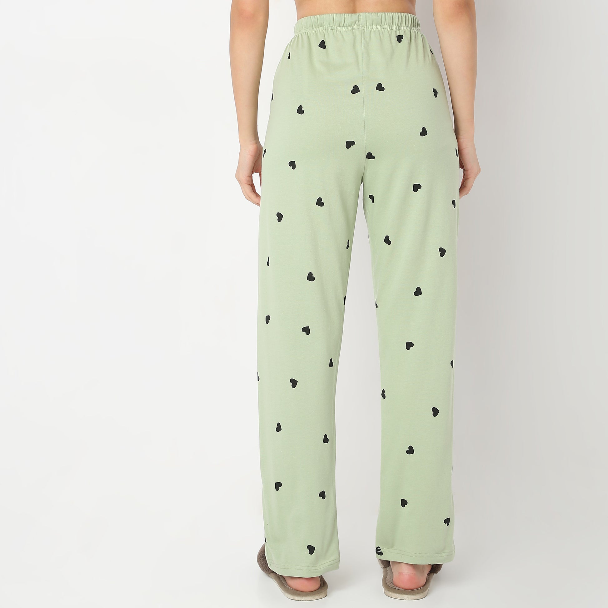 Regular Fit Printed Mid Rise Pyjamas