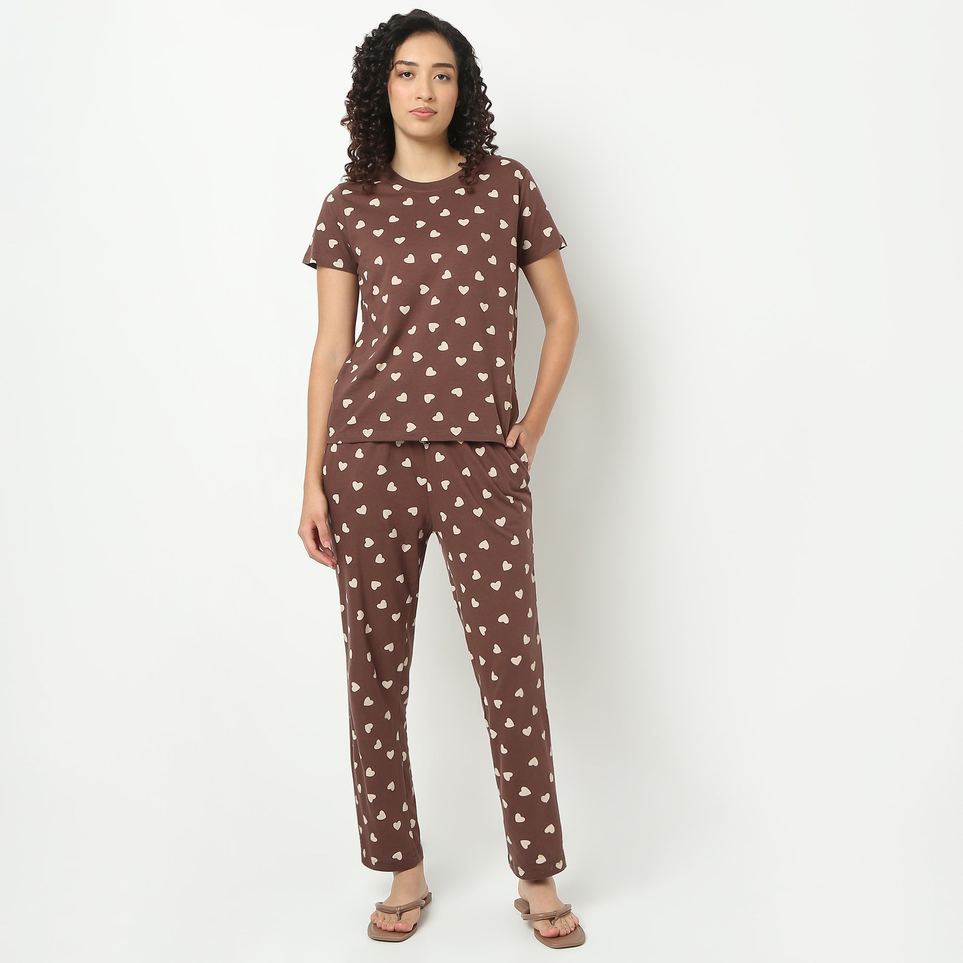 Heart Print Loungewear Core Pyjamas