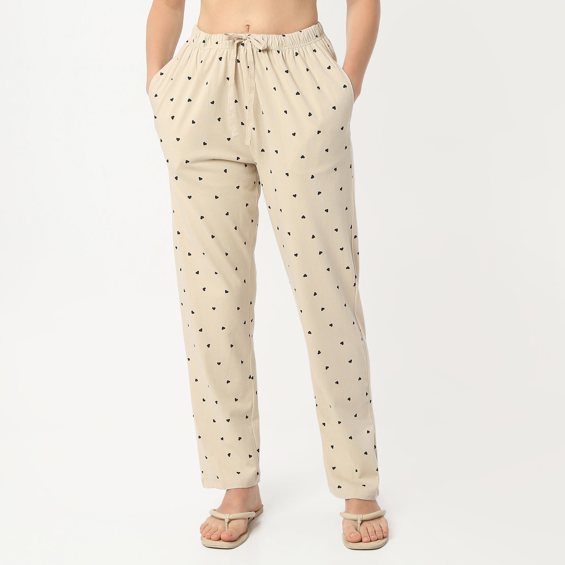 Regular Fit Printed Full Length Mid Rise Pyjamas