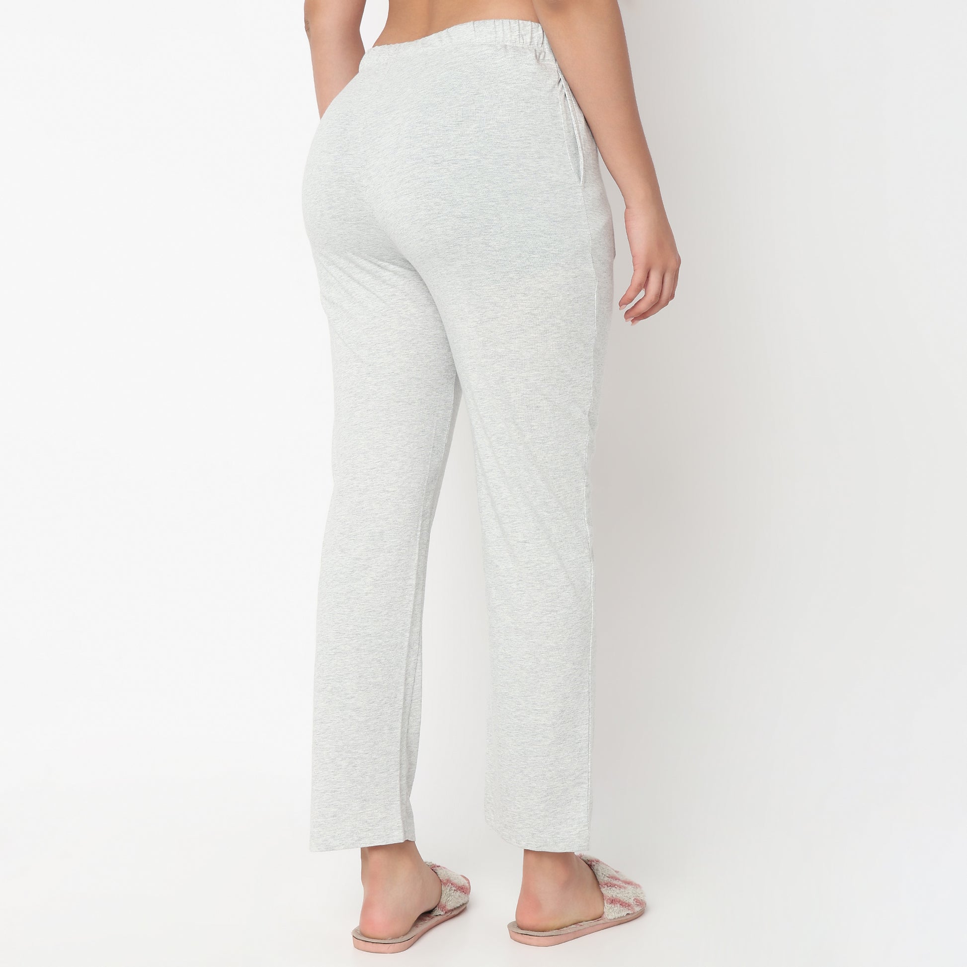 Cat Motif Mid Rise Cord Lounge Pyjama