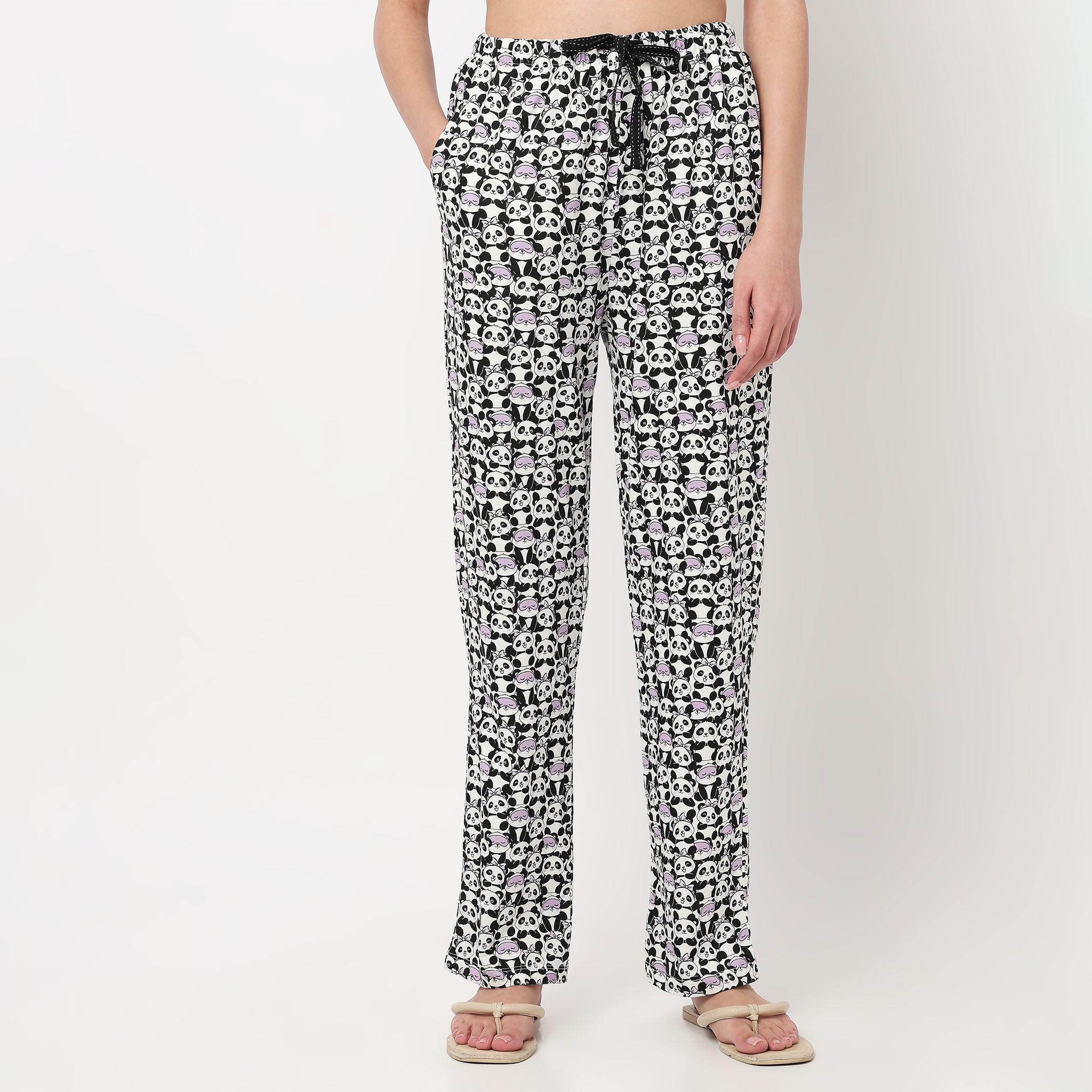Animal Print Cotton Lounge Pyjamas