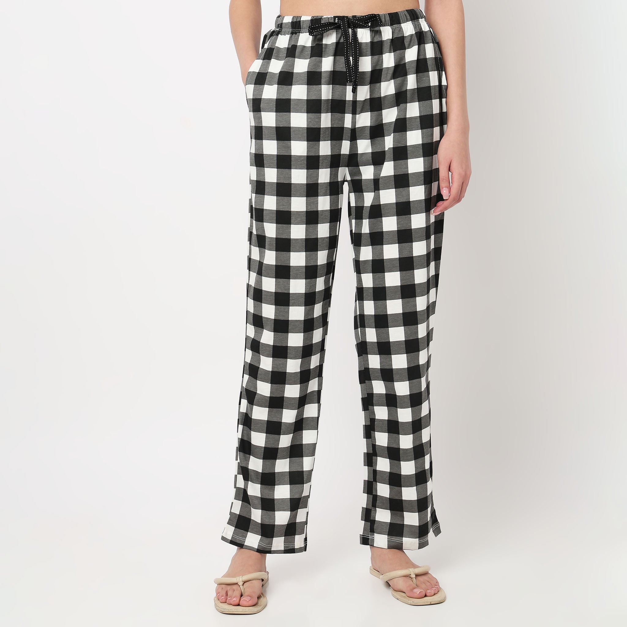 Cotton Checkered Lounge Pyjamas